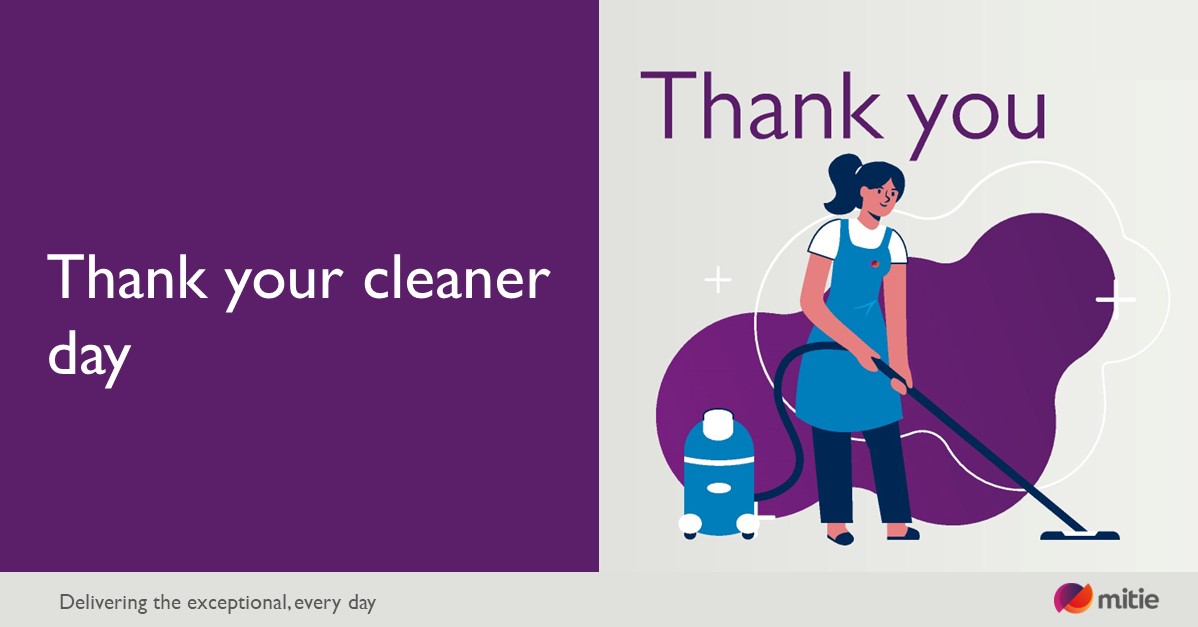 Today we are celebrating #ThankYourCleanerDay. We’d like to take this opportunity to show our appreciation for the invaluable service provided by our 25,000+ #FrontlineHeroes. Thank you to our exceptional cleaners for delivering the #ExceptionalEveryDay. @MitieCleaning
