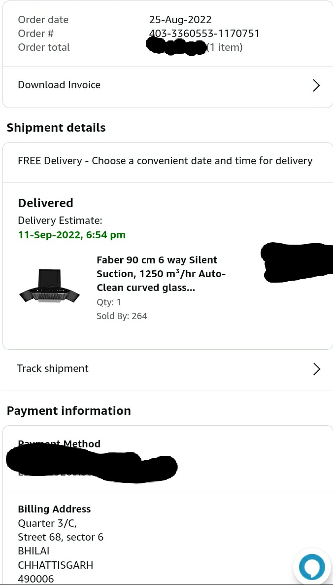 bin33t's tweet photo. Hey, @FaberIndia facing issue with possibly a manufacturing defect and pathetic service. Chimney was installed on 12 Sep and has been leaking oil since. You service executives just keep on promising to come next day and visits for 5 mins after chasing them for days. Please help. https://t.co/CUzwFSIJ3D