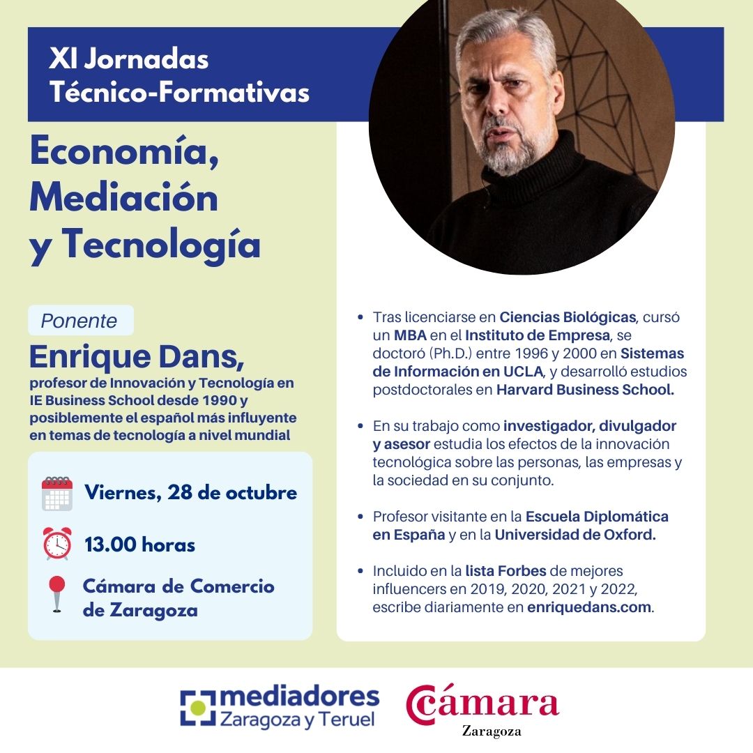 MediadoresZgz's tweet photo. 📣 Llegan las XI Jornadas Técnico-Formativas de la mano del Colegio de Mediadores de Seguros en las que se unen la #economía, la #mediación y la #tecnología.

📆 Viernes,28 de octubre
🕘 13.00 horas
📍 Cámara de Comercio de Zaragoza https://t.co/n3povWyOe5