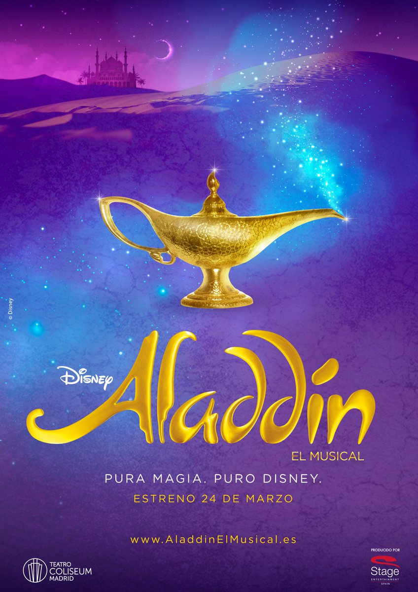 StagePrensa (@stageprensa) on Twitter photo Felices de anunciar nuestro próximo gran estreno: el musical <a href="/AladdinStage/">Aladdin El Musical</a> llegará a España el 24 de marzo de 2023.
✨ESPECTACULAR✨MAGIA✨DIVERSIÓN ✨ Felices de anunciar nuestro próximo gran estreno: el musical <a href="/AladdinStage/">Aladdin El Musical</a> llegará a España el 24 de marzo de 2023.
✨ESPECTACULAR✨MAGIA✨DIVERSIÓN ✨