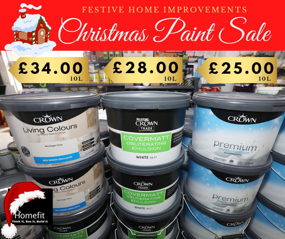 Homefit Belfast on Twitter "🎅𝗖𝗛𝗥𝗜𝗦𝗧𝗠𝗔𝗦 𝗣𝗔𝗜𝗡𝗧 𝗦𝗔𝗟𝗘 l With festive