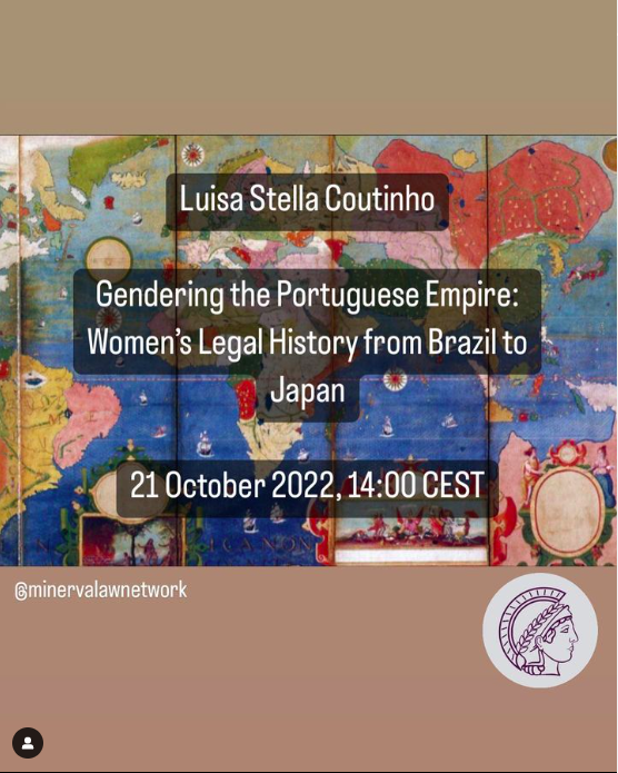 GloNoProject's tweet photo. Women's legal history?? Yes, we do it!! 💪
Our coordinator Luisa Stella Coutinho will speak about her research on women's legal history in the Portuguese Empire this Friday. Do not forget to register. https://t.co/zdrCNKyK1y