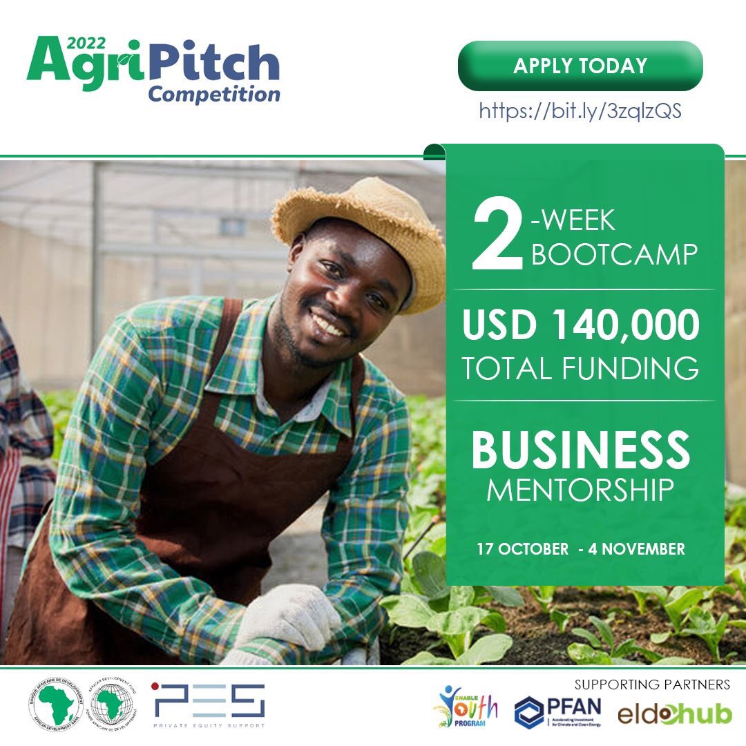 GichagaDiana's tweet photo. Download the 2022 AgriPitch Call for applications guide.

English version:  https://t.co/Wk0bRKzmLm

French version: https://t.co/DyWXEko4Jm

#AgriPitch2022 #YouthInAg #InvestInAg #pesbusinessclinics https://t.co/GY2g4ZQoI9