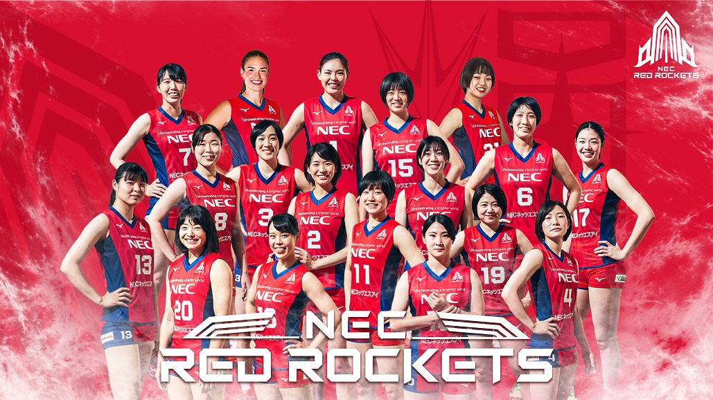 NECレッドロケッツ　岩崎沙也加　デザインTシャツ NECレッドロケッツ 岩崎沙也加 デザインTシャツ NECレッド