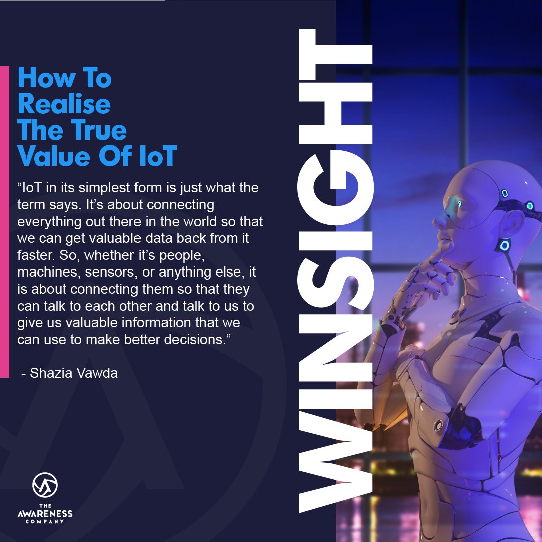 AwarenessCo's tweet photo. Winsight 🔍
Check out how IoT, in its simplest form, can change the way we see and create the world >> https://t.co/V509DdQBry
#IoT #InternetofThings #Winsights #data #bigdata #datastorytelling #Research #Winsight #SDG #Sustainability #DataDriven https://t.co/zk8waKy4tA