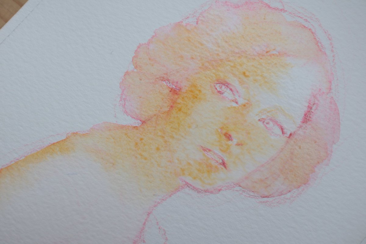 annie__0811's tweet photo. 今日のwork in progress
#水彩 #透明水彩 #アナログイラスト #絵描きさんと繫がりたい #kristenstewart https://t.co/iGTxJ703d2