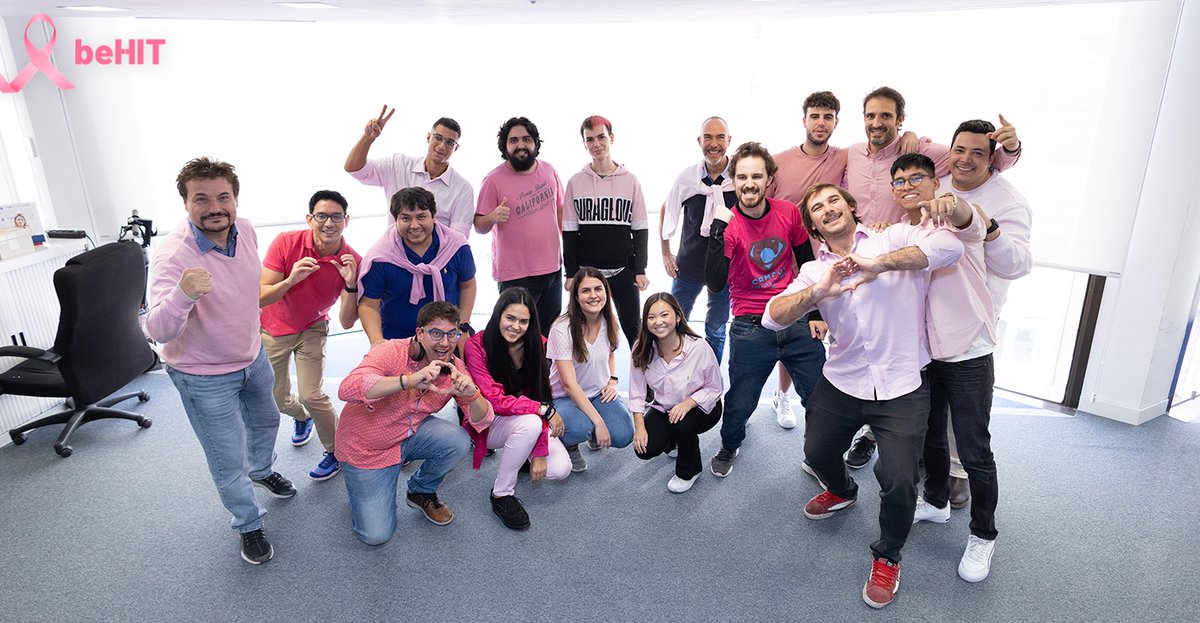 beHITcat's tweet photo. On #BreastCancerAwarenessMonth, we at beHIT join the international campaign to raise awareness about the impact of breast cancer.️Our team works every day on the development and implementation of digital solutions that improve patient follow-up and encourage treatment adherence. https://t.co/zhDeBou8Yu
