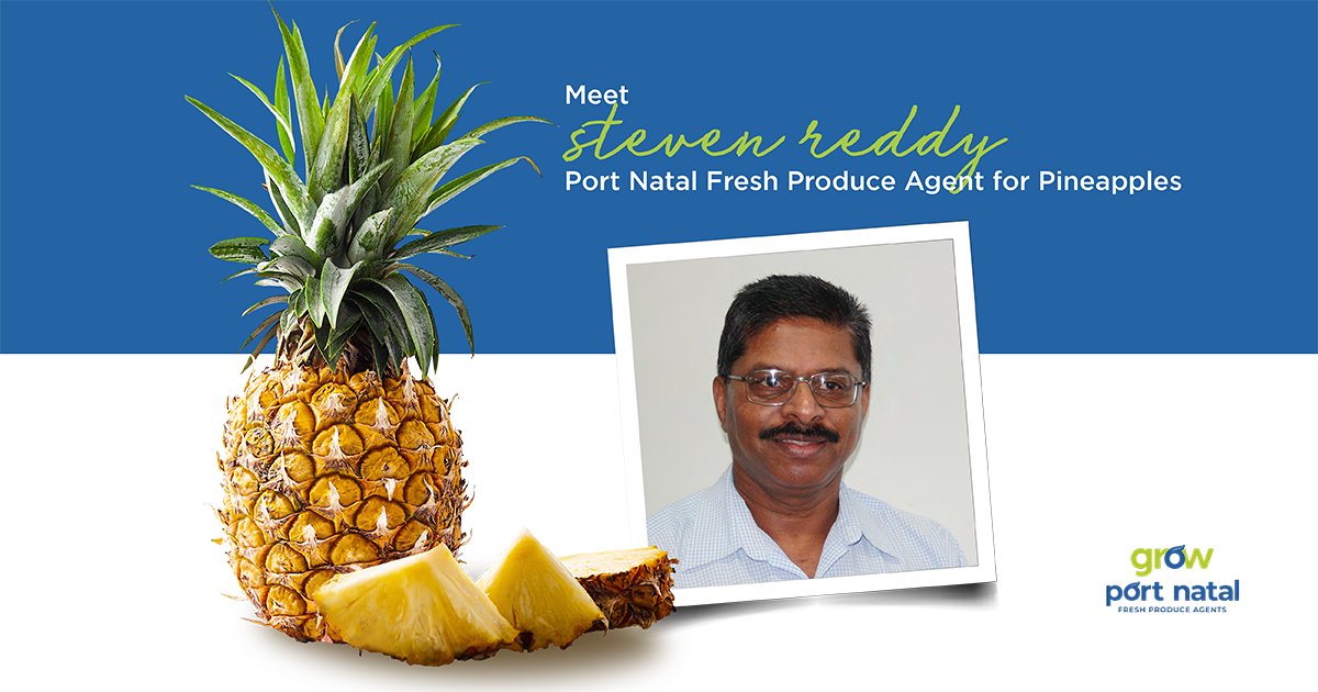 Grow_Produce's tweet photo. Stevenโs parents taught him about market life through their fruit & veg careers, and he now has 35 years of experience in the industry.
Fun Fact: A pineapple can take up to 3 years to grow and mature into a plant.
#GrowFreshProduce #PortNatal https://t.co/7gQaUrpROX