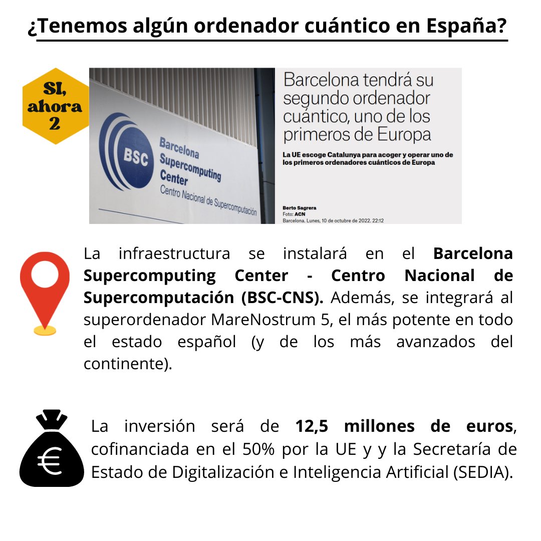 4️⃣<a href="/albaclierta/">Alba Cervera-Lierta</a> , senior researcher en el <a href="/BSC_CNS/">BSC-CNS</a> es la coordinadora del proyecto QuantumSpain 🙌🏻