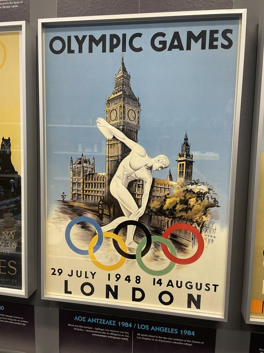 At the home of the modern Olympic Games and there is a primary sports day going off. What an experience for the students. A new poster for the house as well #greece #athens