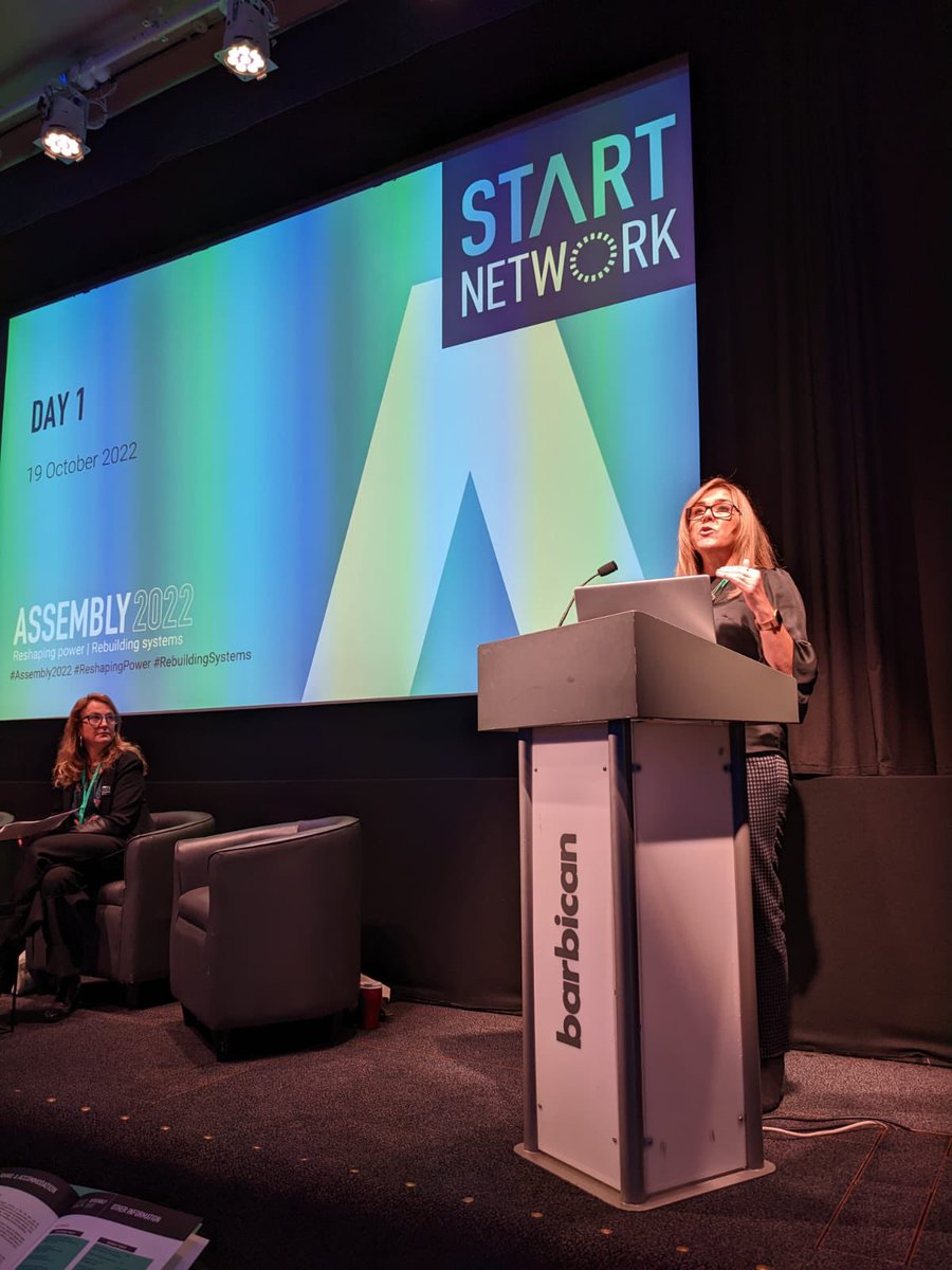 StartNetwork's tweet photo. We are underway for our in person #Assembly22 at the @BarbicanCentre with members from across the world!
Our welcome from @cr_bennett:

‘Localisation and systems change are not buzzwords for @StartNetwork. We know that the only thing that matters is action’ https://t.co/raT0mbCC6H