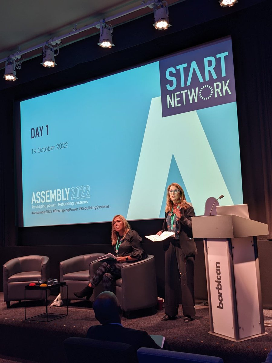 StartNetwork's tweet photo. We are underway for our in person #Assembly22 at the @BarbicanCentre with members from across the world!
Our welcome from @cr_bennett:

‘Localisation and systems change are not buzzwords for @StartNetwork. We know that the only thing that matters is action’ https://t.co/raT0mbCC6H