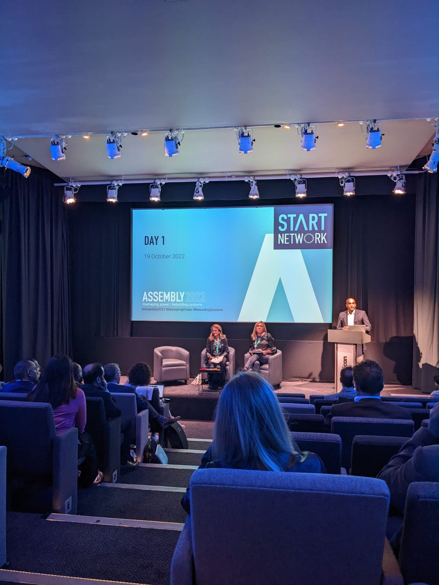 StartNetwork's tweet photo. We are underway for our in person #Assembly22 at the @BarbicanCentre with members from across the world!
Our welcome from @cr_bennett:

‘Localisation and systems change are not buzzwords for @StartNetwork. We know that the only thing that matters is action’ https://t.co/raT0mbCC6H