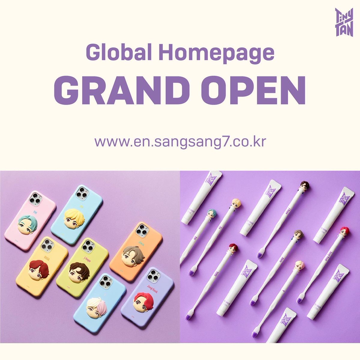 Sangsang7O's tweet photo. Hello, everyone.
A new global homepage has been opened.
Please give us a lot of attention๐
Thank you.
๐link : https://t.co/fZ1N8VOPcR
#์์๊ณผ์์ #์๋ฌธํํ์ด์ง @sangsang7_official #TinyTAN #sangsang7 #์์๊ณผ์์ #TinyTANcase #RM #Jin #SUGA #jhope #Jimin #V #JungKook https://t.co/vgJsBtLm4T