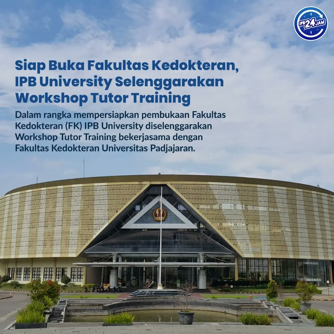 IPB24JAM's tweet photo. IPB University siap buka Fakultas Kedokteran 😋

#FKIPB #IPBUniversity #IPB24Jam #IPB #IPBDigdaya #ipbkeren #inovasiipb #KampusIPB #KampusTerbaik #KampusMerdeka #CeritaIPBKita https://t.co/a1NmBbJ3qE