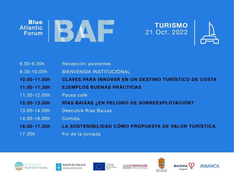 autoxiro's tweet photo. Hoxe comeza en #Baiona a 2ª edición do @BlueAtlantic_ #BAF2022, dedicado á economía azul.

O #turismo será o eixo central da xornada do venres, na que @EmilioCuinas de #Autoxiro estará moderando a mesa “Claves para innovar nun destino Turístico de Costa”

https://t.co/1OfO9xGrqc https://t.co/1B52RSUKww