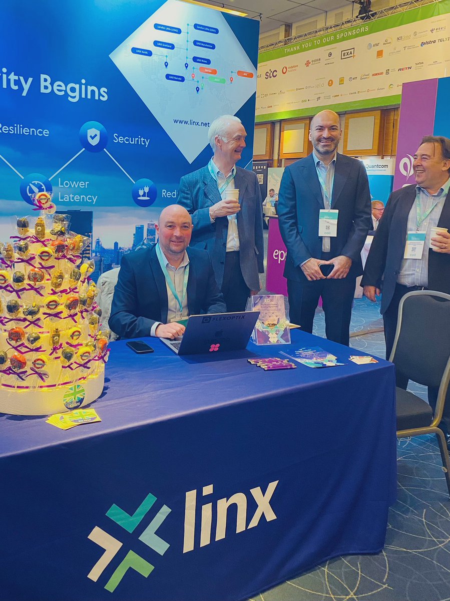 Day two and our team are ready for you! We have some meeting availability today, so pop by our stand to speak to us. #CapacityEurope 🇬🇧
#LINX #peeringandmore #IXP