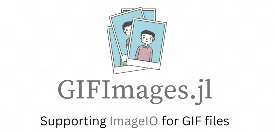 _ashwanirathee's tweet photo. Another major release day today! Happy to announce release of GIFImages.jl 0.1.0 !!
Decodes GIFs in Julia x15 Times faster than current ImageMagick method.

GIFImages.jl support for decoding and encoding GIF images in Julia. Details in thread.

#julia #juliaimages #gsoc  #imageio https://t.co/mCyAc86ADT