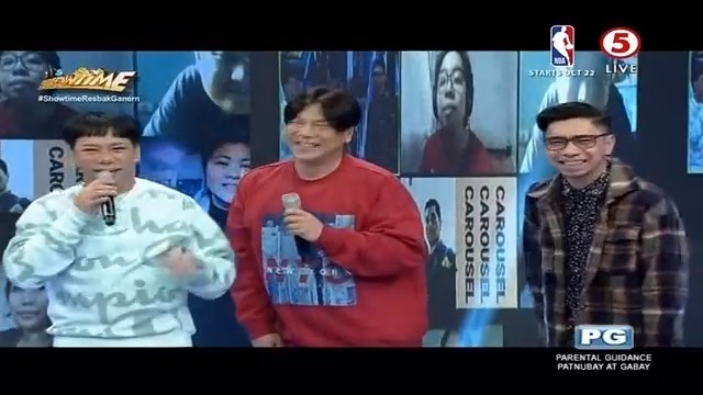 TV5manila's tweet photo. Happy vibes and excitement lang! Dasurv natin yan Madlang Pipol, because you deserve the best!🥰

#ShowtimeBeksciting
#ItsShowtimeTV5
#IBAngSayaPagSamaSama https://t.co/yD2Xi2xtVe
