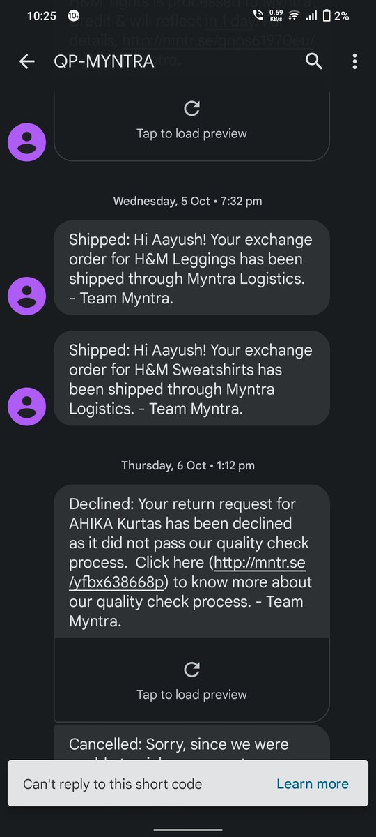 Im_Aayush's tweet photo. @myntra 6th October is when you declined this. Today is 19th. What do you now want me to do here? I've flagged this 5-6 times.. https://t.co/ak5OlydgNW