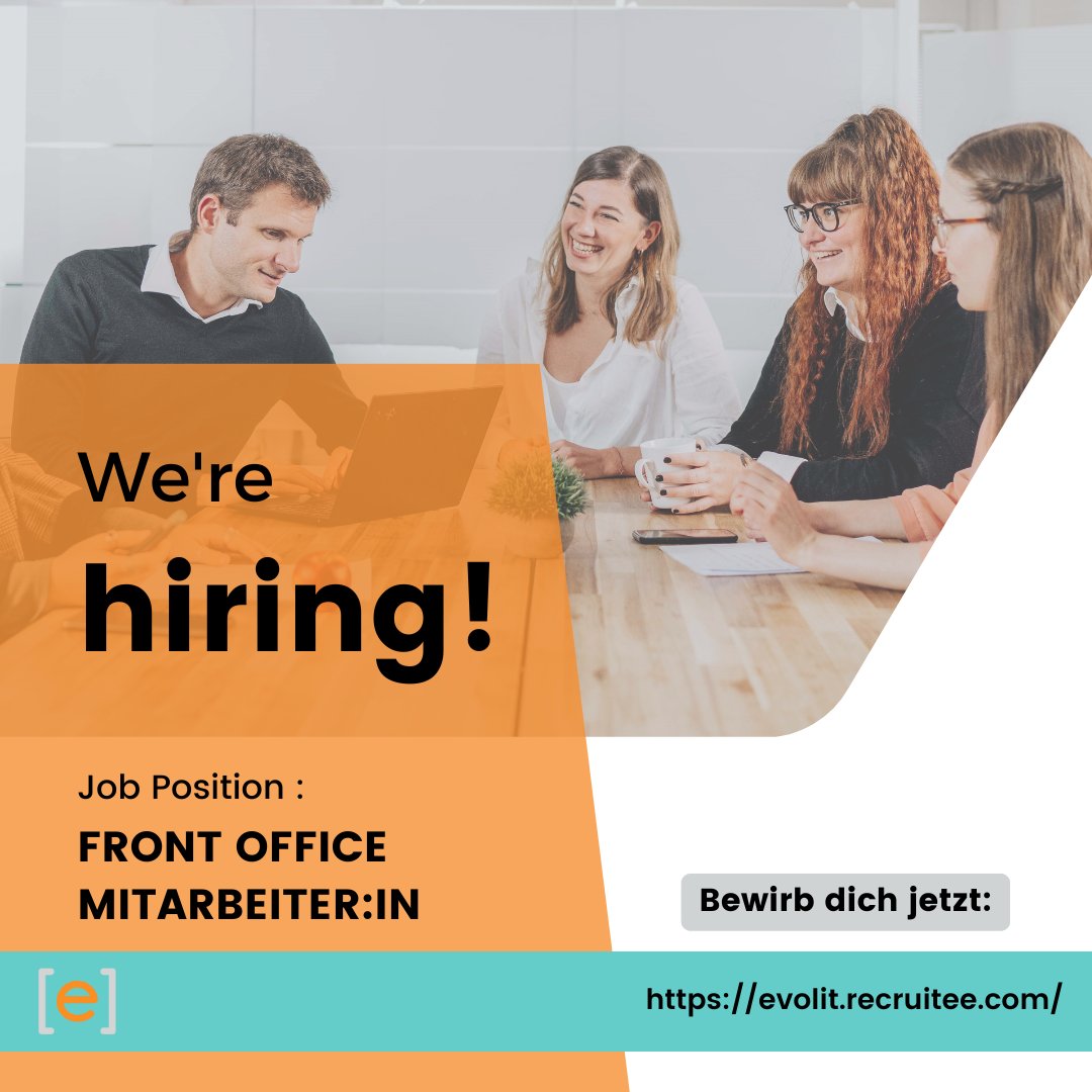Wir suchen dich: Front Office Mitarbeiter:in

Bewerbungen unter: evolit.recruitee.com/o/front-office…