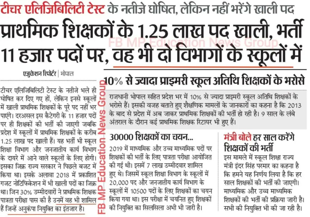 1.25 पद खाली हैं...
लेकिन भर्ती सिर्फ 18 हजार पर...

#51000_MPTET_VARG_3