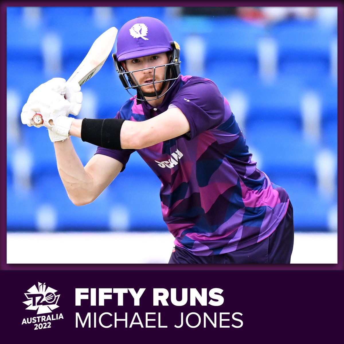 CricketScotland's tweet photo. Batted, @mikejones04! 👏

@T20WorldCup | #FollowScotland 🏴󠁧󠁢󠁳󠁣󠁴󠁿 https://t.co/c8wEl1nmvG