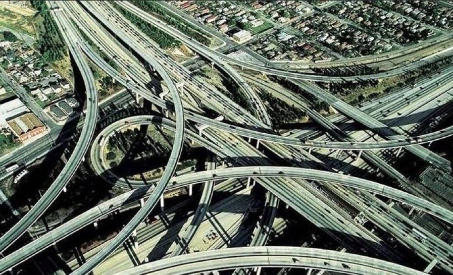 BrentToderian's tweet photo. "Adding highway lanes to deal with traffic congestion is like loosening your belt to cure obesity." - Lewis Mumford in 1955. 

We’ve known this for a long time, but we’ve put massive money, space, time &amp; energy into pretending we don’t know it.
#InducedDemand #lawofcongestion https://t.co/LLTgTtliJI