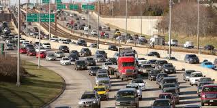 BrentToderian's tweet photo. "Adding highway lanes to deal with traffic congestion is like loosening your belt to cure obesity." - Lewis Mumford in 1955. 

We’ve known this for a long time, but we’ve put massive money, space, time &amp; energy into pretending we don’t know it.
#InducedDemand #lawofcongestion https://t.co/LLTgTtliJI