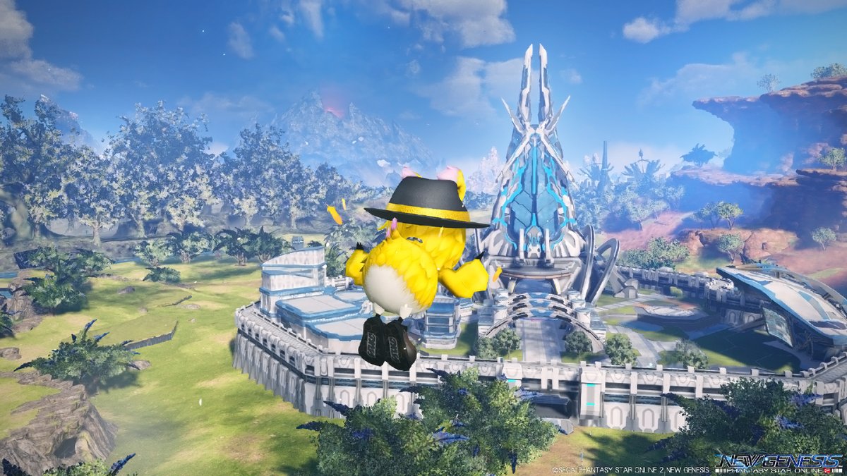 uniogame's tweet photo. メンテ後はエアリオへ～
#PSO2NGS_SS #ラッピー
#メンテの日なのでssを貼る https://t.co/Tj9pUSFjBF