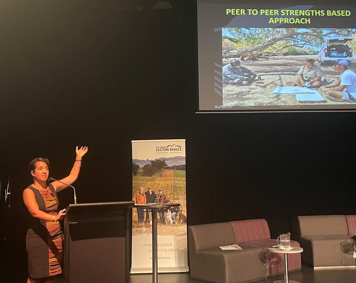 GER_Initiative's tweet photo. We're moving beyond business-as-usual in the final session of #GERConnect22

Thanks to Shilo Villaflor for sharing how @AbCarbFndtn is building real community prosperity through carbon farming and the social, cultural and economic benefits of the ethical trade of carbon credits. https://t.co/f5RDOA5DCf