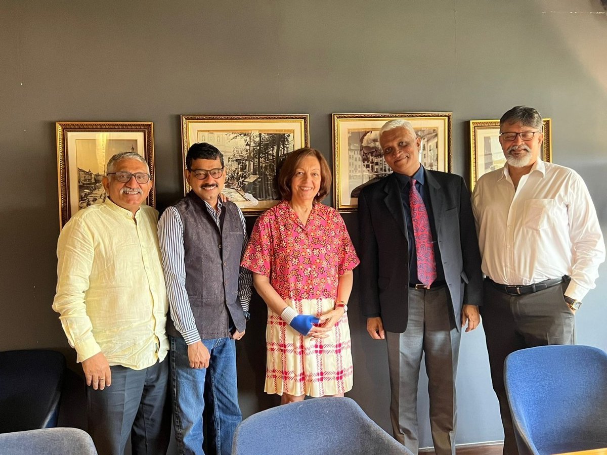 Prema Sagar (@psagarindia) on Twitter photo A lovely <a href="/PAFIIndia/">Public Affairs Forum of India</a> (Public Affairs Forum of India) catch-up meet earlier this week 🍛☕
<a href="/khannaajay/">Ajay khanna</a>, Harish Krishnan, <a href="/TSVishwanath1/">T S Vishwanath</a>, @kaithun A lovely <a href="/PAFIIndia/">Public Affairs Forum of India</a> (Public Affairs Forum of India) catch-up meet earlier this week 🍛☕
<a href="/khannaajay/">Ajay khanna</a>, Harish Krishnan, <a href="/TSVishwanath1/">T S Vishwanath</a>, @kaithun