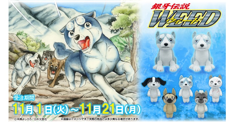 🌠『 銀牙伝説ウィード 』商品化決定🎉 🐾ぬいぐるみ▷ウィード／銀