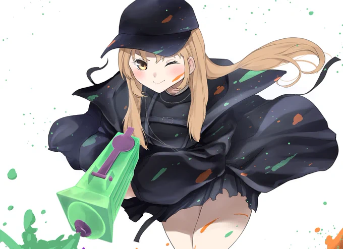 おまけ背景なしのドアップ #描いたよクレアさん 