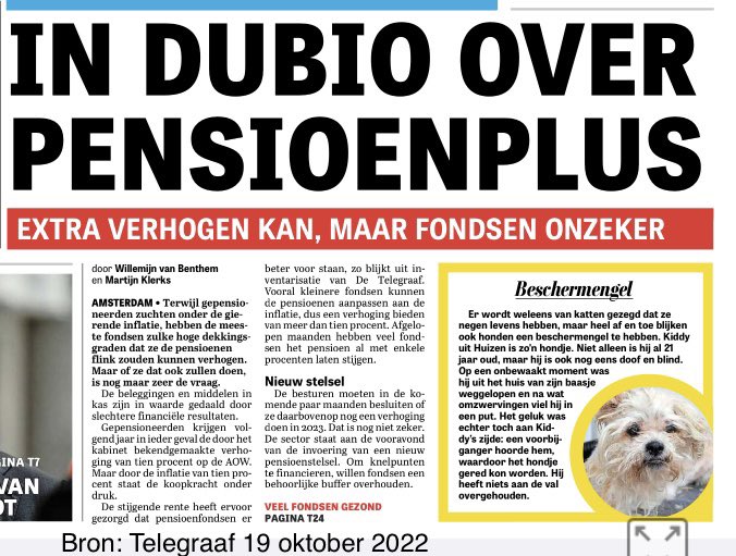 leondejong's tweet photo. Pensioenfondsen hebben 1500miljard pensioenvermogen. Pensioenbobo’s vullen gretig hun zakken met uw pensioengeld. Gepensioneerden gaan ondertussen massaal gebukt onder hoge inflatie. Lopen al jaren onnodig pensioenindexatie mis. Bizar! Pensioenen moeten direct worden geïndexeerd! https://t.co/1Z2GQ38ee7