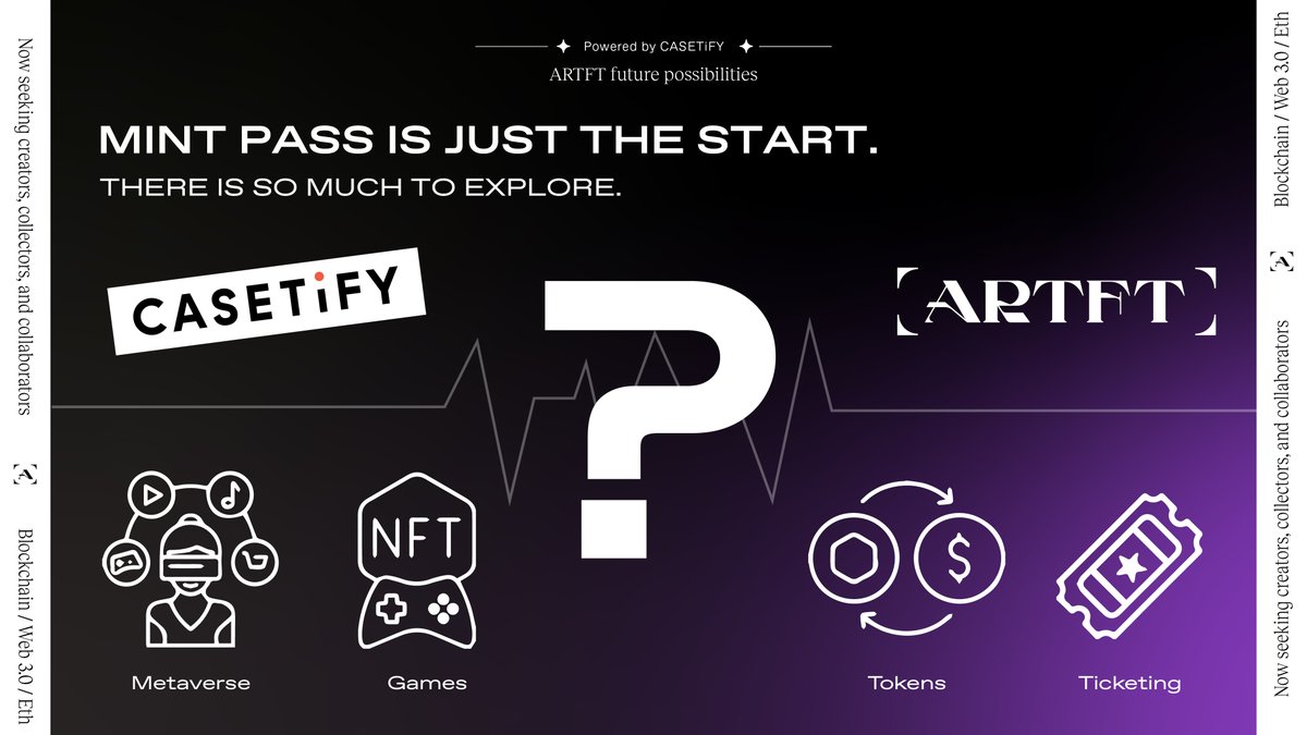 There is so much in #web3 to explore, @ARTFT is just the start <a href="/Casetify/">CASETiFY</a>