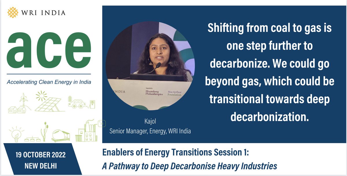 WRIIndia's tweet photo. #ACE2020 | While we can set #NetZero as a target, we must be practical about availability and usage of technologies like Carbon Capture and Storage (CCS): @kajol19, Senior Manager, Energy, WRI India
Watch Live ๐ https://t.co/oRIajqbhXP https://t.co/QOhbl4qxqp