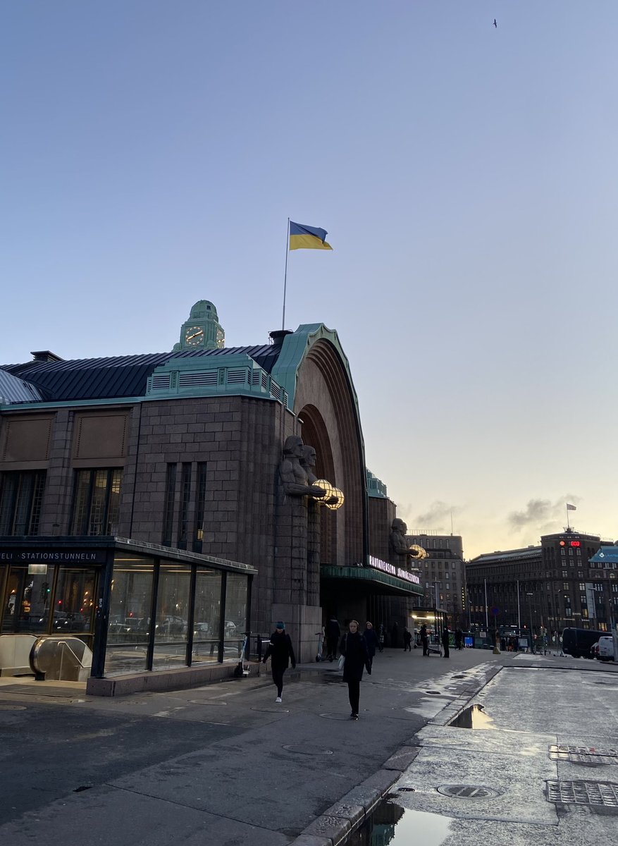 Good morning from the Main Railway Station in Helsinki, Finland!#SlavaUkraini #SupportUkraine