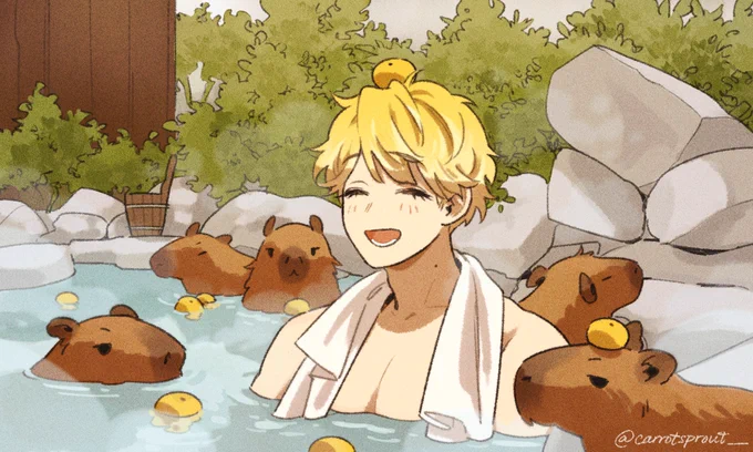 capybara bath  #Briskart 