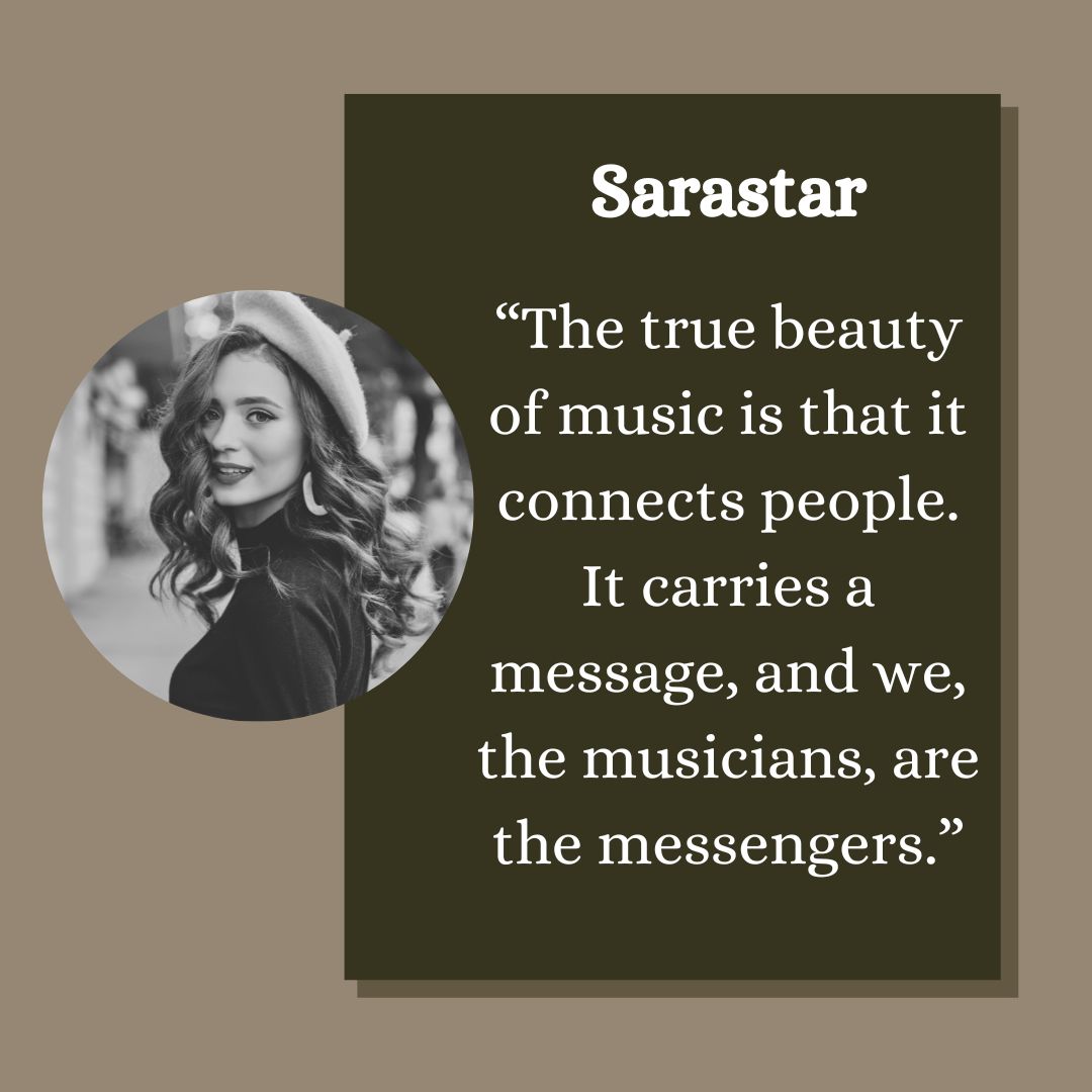 _Sarastar's tweet photo. Music is a gift that connects people of all ages. It has the power to take us places we have only dreamed of. Sarastar says the true beauty of music is that it connects us, drives us to be better, and motivates us to help others realize their dreams.
#sarastar #music #musiclover https://t.co/w7pV7Oi5fX