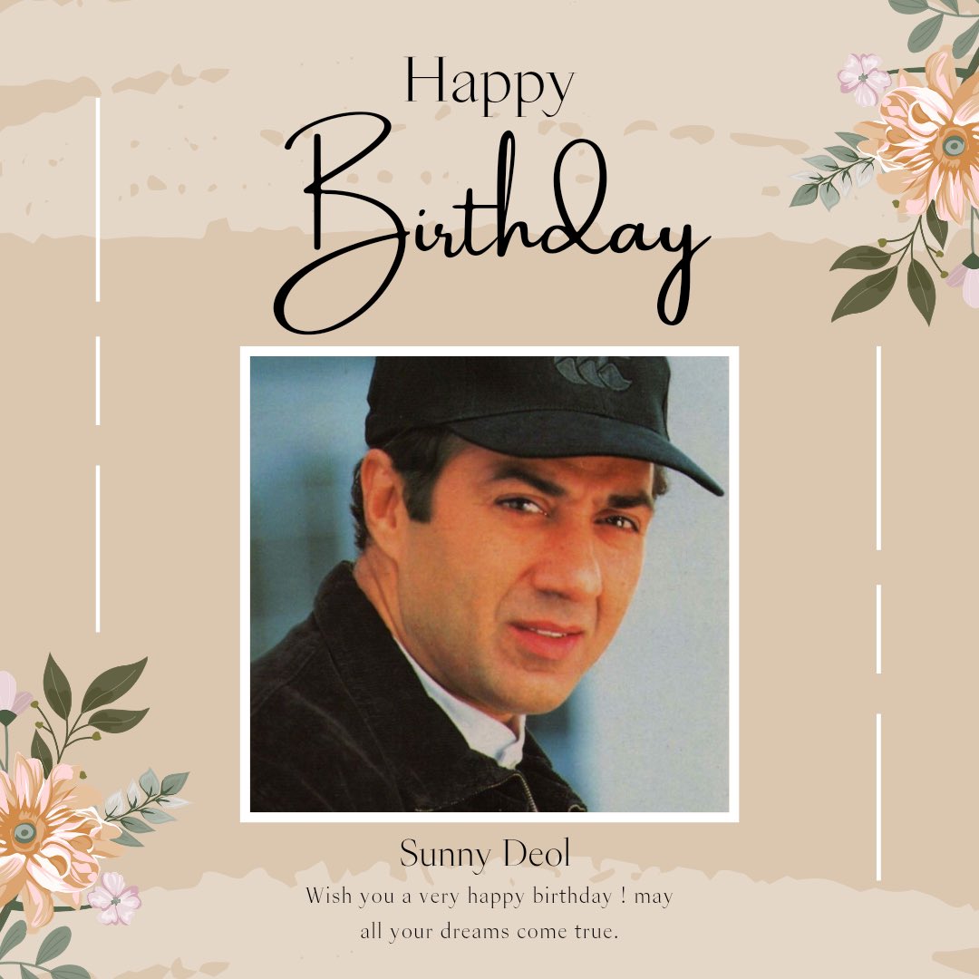 Happy Birthday Sunny Deol      