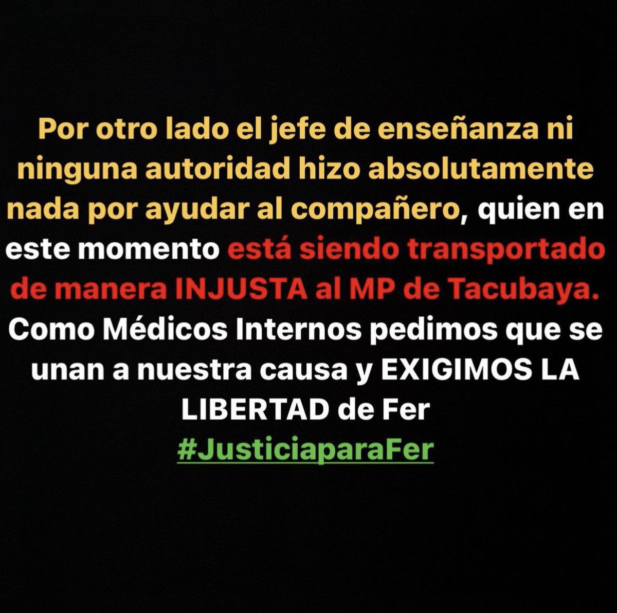 MrDoctorOficial's tweet photo. #JusticiaParaFer NO SOMOS CRIMINALES! https://t.co/s7OThto2lA