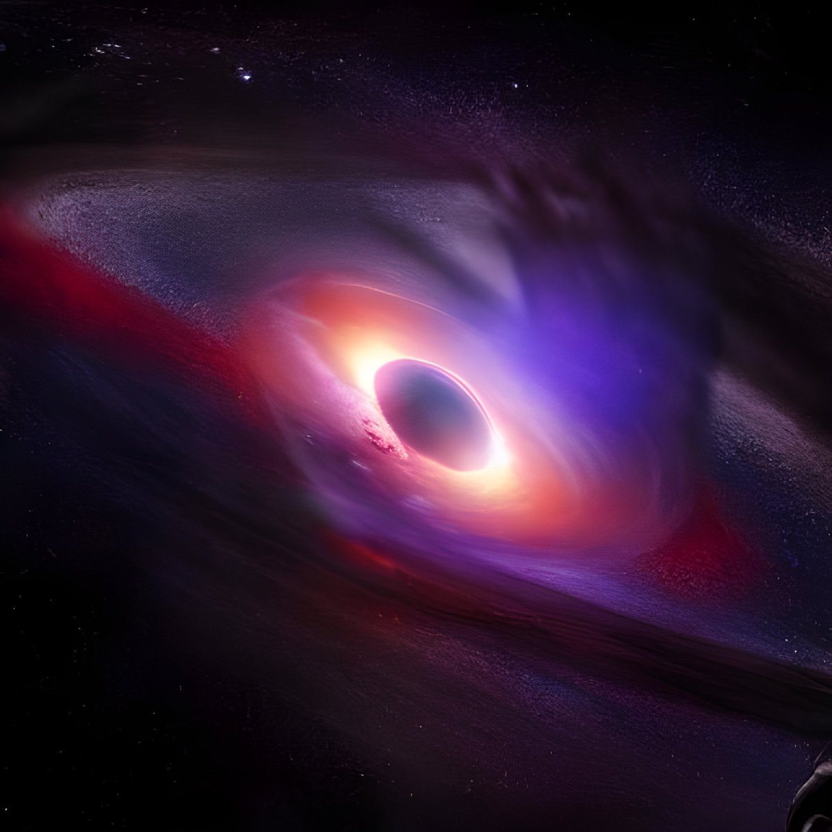 circlemileb's tweet photo. +NASA is that you?
- Nice to meet you pal, I am Stable Diffusion😎
#ai #aiart #galaxy #blackhole #stablediffusion #midjourney #dalle2 #magicspace https://t.co/18KBqf1L0q