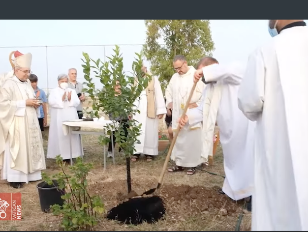 ReligionDigit's tweet photo. El Jardín Laudato si', un lugar donde testimoniar la ecología integral: Un signo pequeño pero significativo, una ocasión para la reflexión, un mensaje que haga mirar con esperanza la belleza de la Creación: es el “Jardín Laudato si'” inaugurado en… https://t.co/9icexbSsyD https://t.co/bwfOZeI7Hi