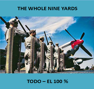 EClementeIngles's tweet photo. #IdiomsECI
("The whole nine yards” = "Todo – El 100%”) (El equivalente a nuestro “poner toda la carne el asador” o darlo todo hasta reventar.)
Pron.: /ðə həʊl naɪn jɑːdz/
(https://t.co/7NoesO6HpJ) https://t.co/Fb3ubQh0Tm