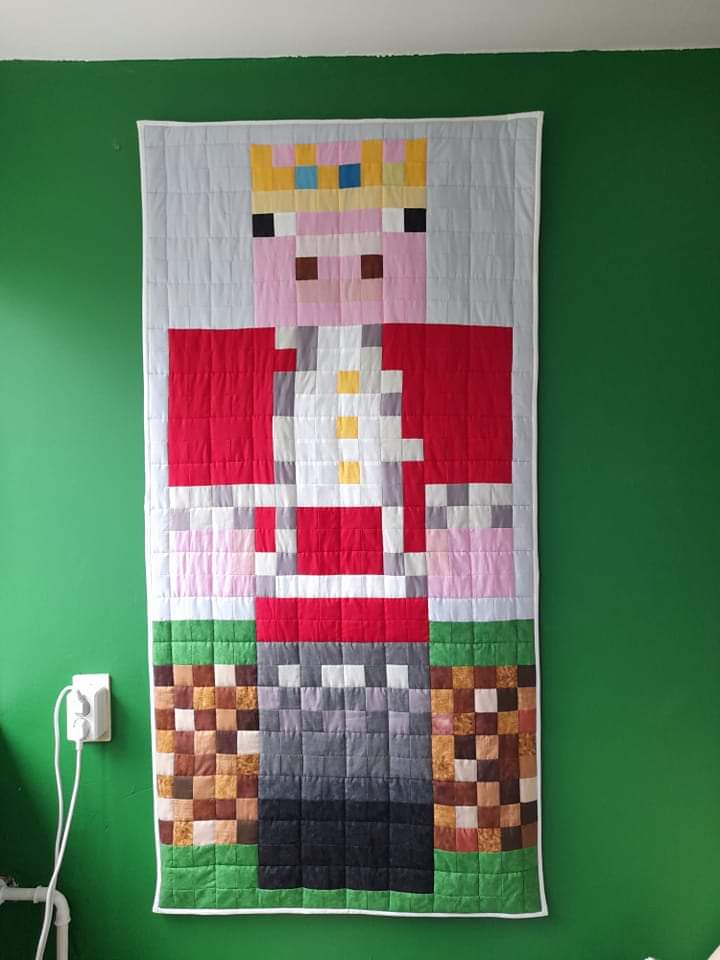 SuevitoRatinho's tweet photo. @dreamwastaken What a moving video, it had me both smiling and in tears. Sending much love to his family.  My daughter was such a #technoblade fan that I made this for her birthday a couple of years ago, it is still hanging in her study room. He will never be forgotten here. https://t.co/UzYvtk3Ksi