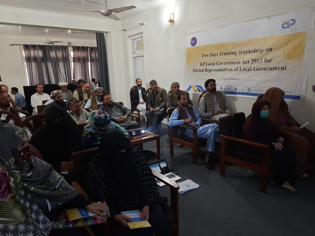 cpdi_pakistan's tweet photo. #HappeningNow: Workshop on #KP #LG Act 2013 for the newly elected members of the Tehsil Council Drosh #Chitral is underway. The workshop aimed at building capacity of representatives on their meaningful role in #budgetmaking, approval &amp; oversight process.
@LGKPGovt @FaisalAminKha https://t.co/W8qEhYU8ON