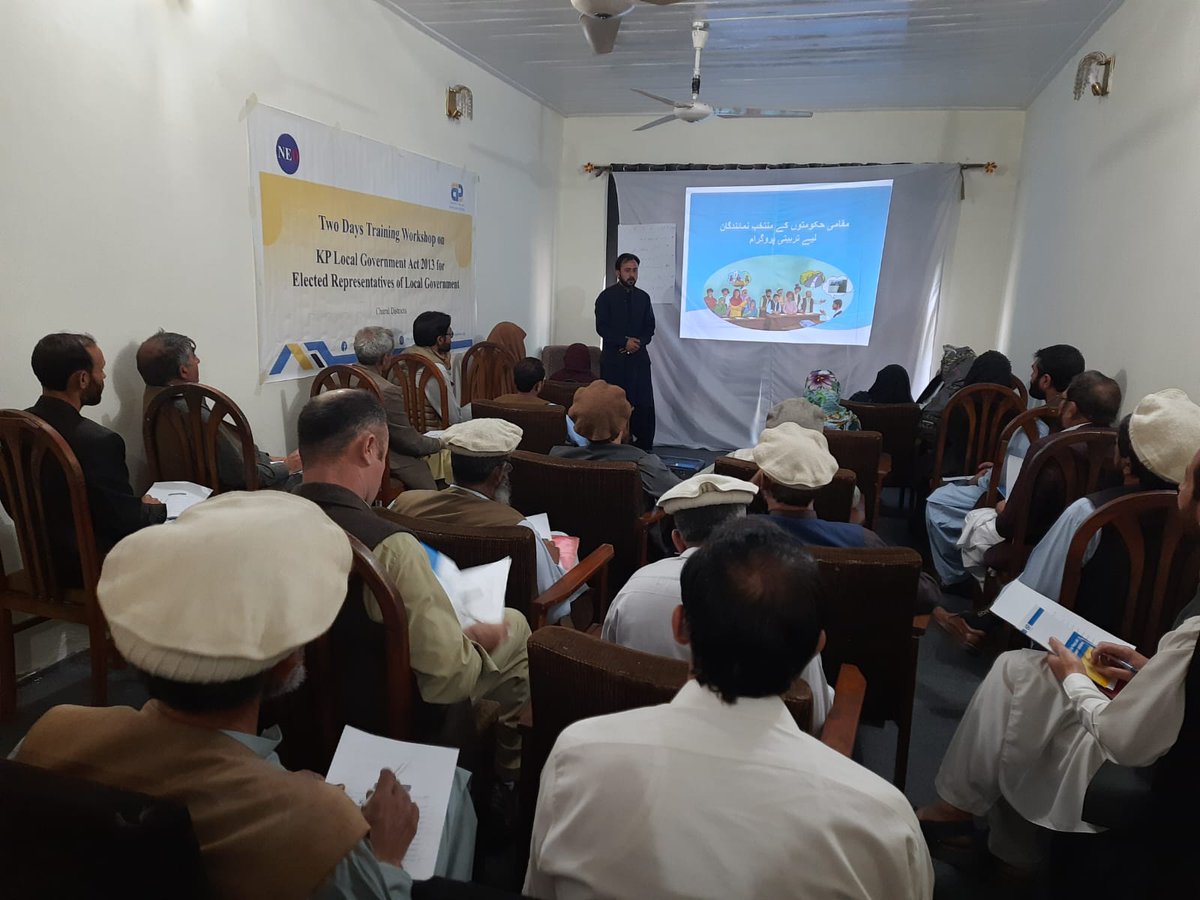 cpdi_pakistan's tweet photo. #HappeningNow: Workshop on #KP #LG Act 2013 for the newly elected members of the Tehsil Council Drosh #Chitral is underway. The workshop aimed at building capacity of representatives on their meaningful role in #budgetmaking, approval &amp; oversight process.
@LGKPGovt @FaisalAminKha https://t.co/W8qEhYU8ON