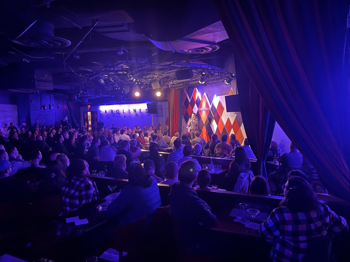 RussianBruiser's tweet photo. Wow 🤩 what a NIGHT! Full house at @carolinesonbway for my baby - Make Laughs Not War, charity show that supports Ukraine and promotes Global ☮️ . @marknorm ended the night with electric ⚡️ energy 🙏! @CarolinesonBway you rock ☺️. Laughter Unites People #MakeLaughsNotWar https://t.co/OEtagpGddz