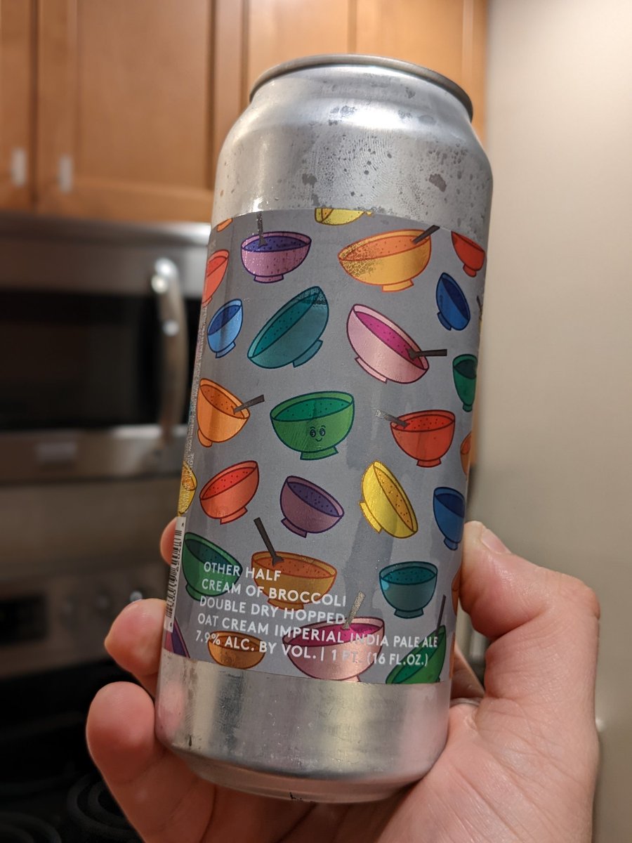 beerboybrews's tweet photo. @otherhalfdc Cream of Broccoli 🥦, Double Dry Hopped Oat Cream Imperial IPA. #drinklocal #dcbeer #beerme #doubledryhopped #dipa #otherhalfbrewing https://t.co/Ou7B8kYldR